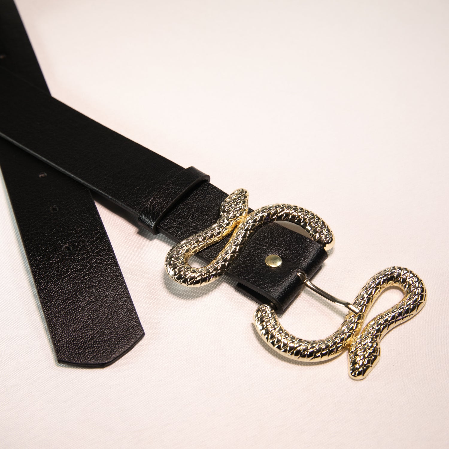 snake belt black vera cox
