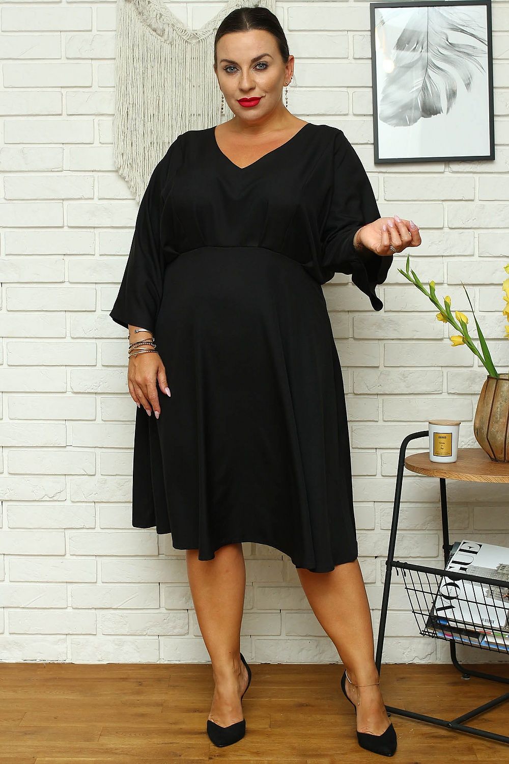 Plus size dress model 168959 Karko