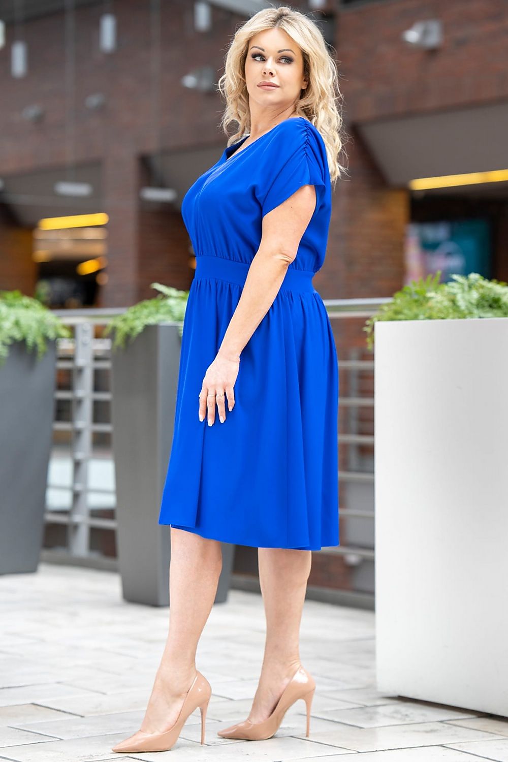 Plus size dress model 183385 Karko