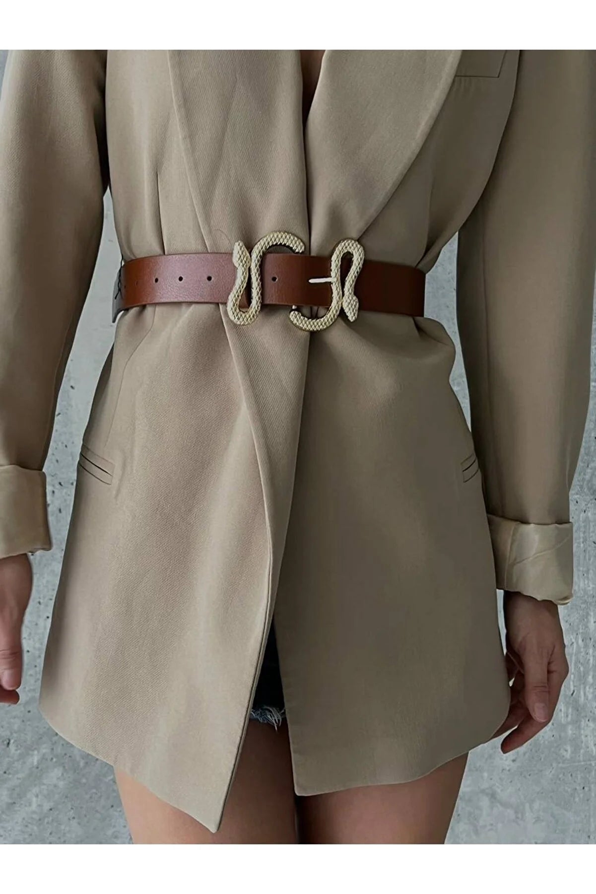 snake belt brown vera cox