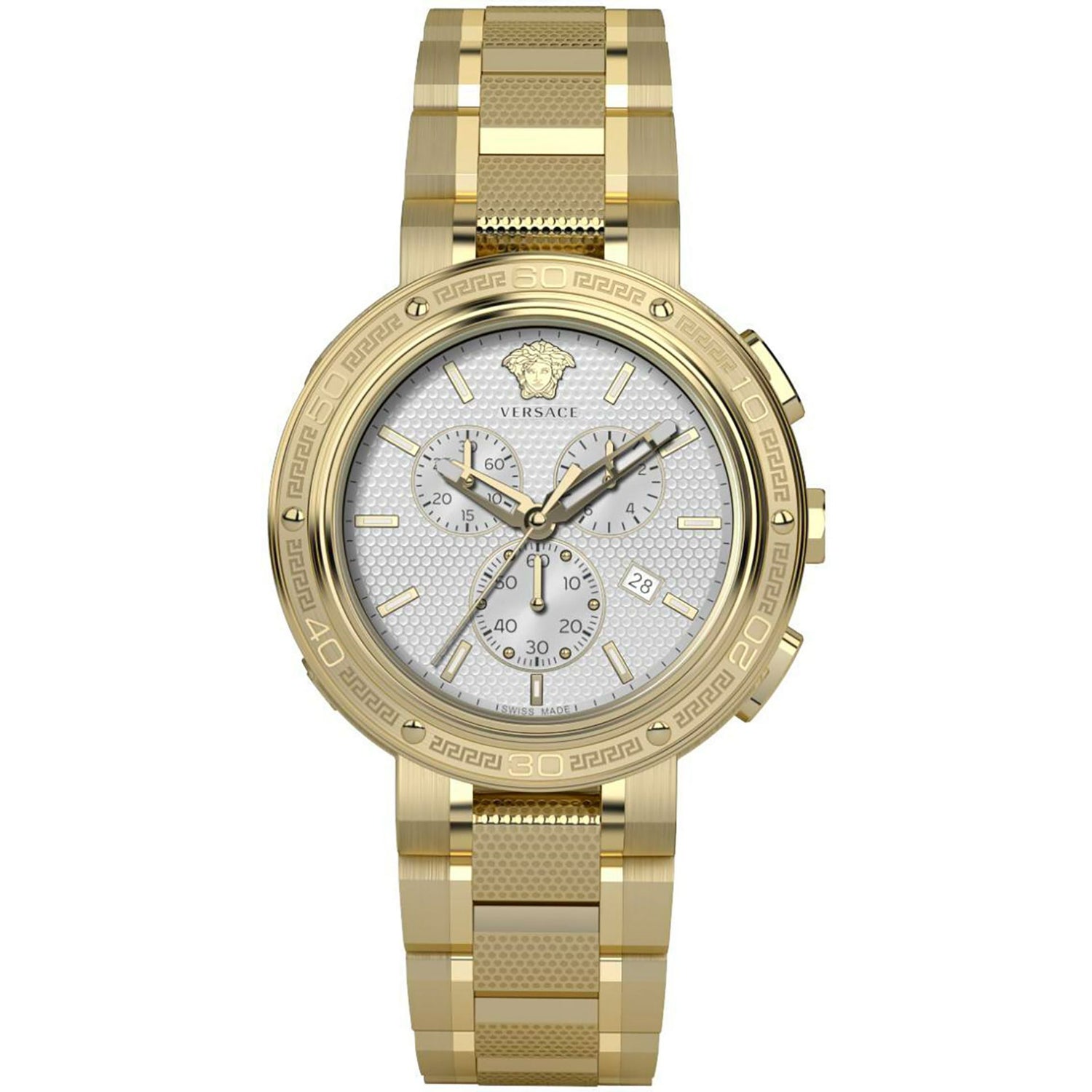 Unisex Versace Golden Quartz Watch - 46mm