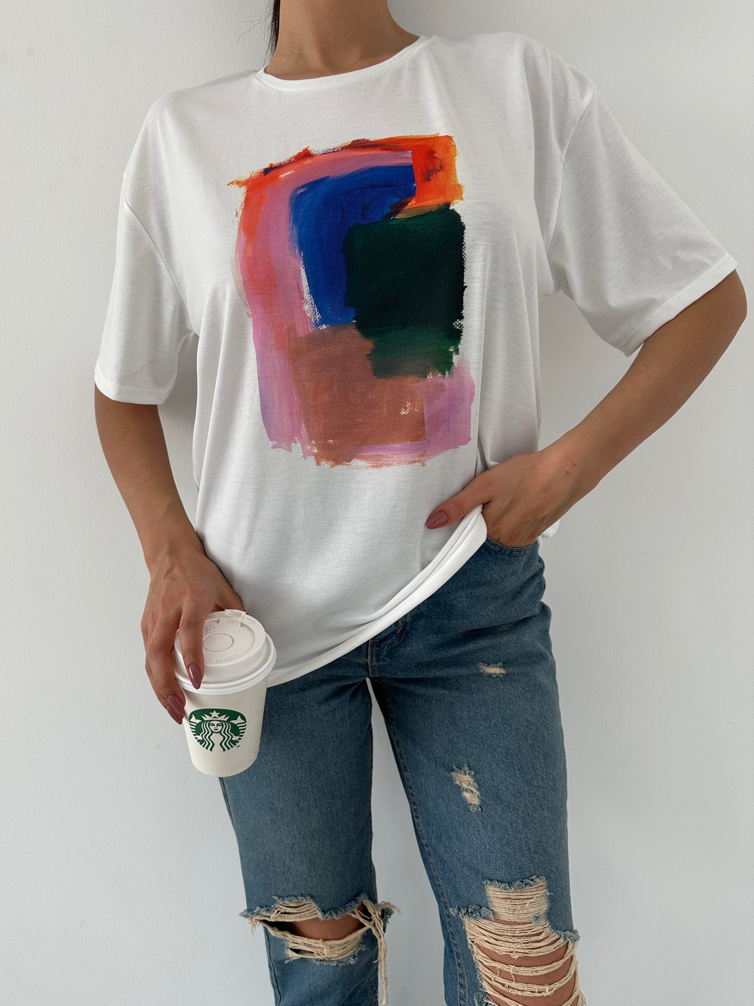 Printed T-Shirt - Abstract art