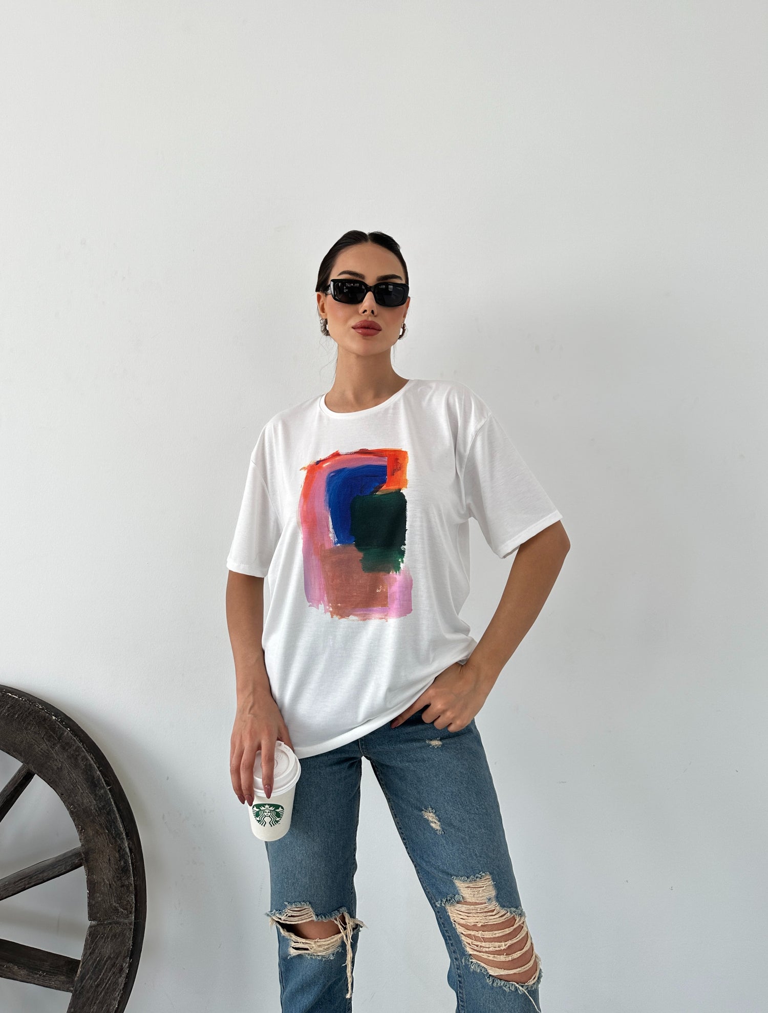 Printed T-Shirt - Abstract art