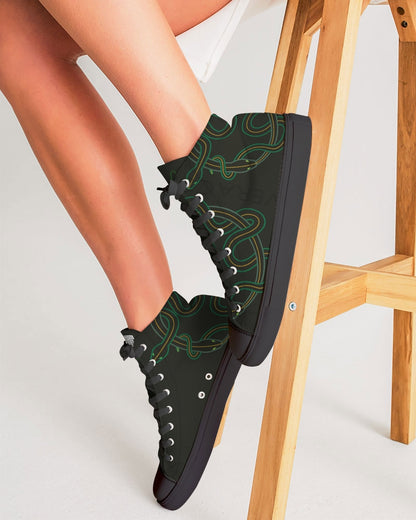 Συλλογή Identity - Γυναικείο πάνινο παπούτσι με ψηλό ύφασμα Vera Cox - Μαύρο 