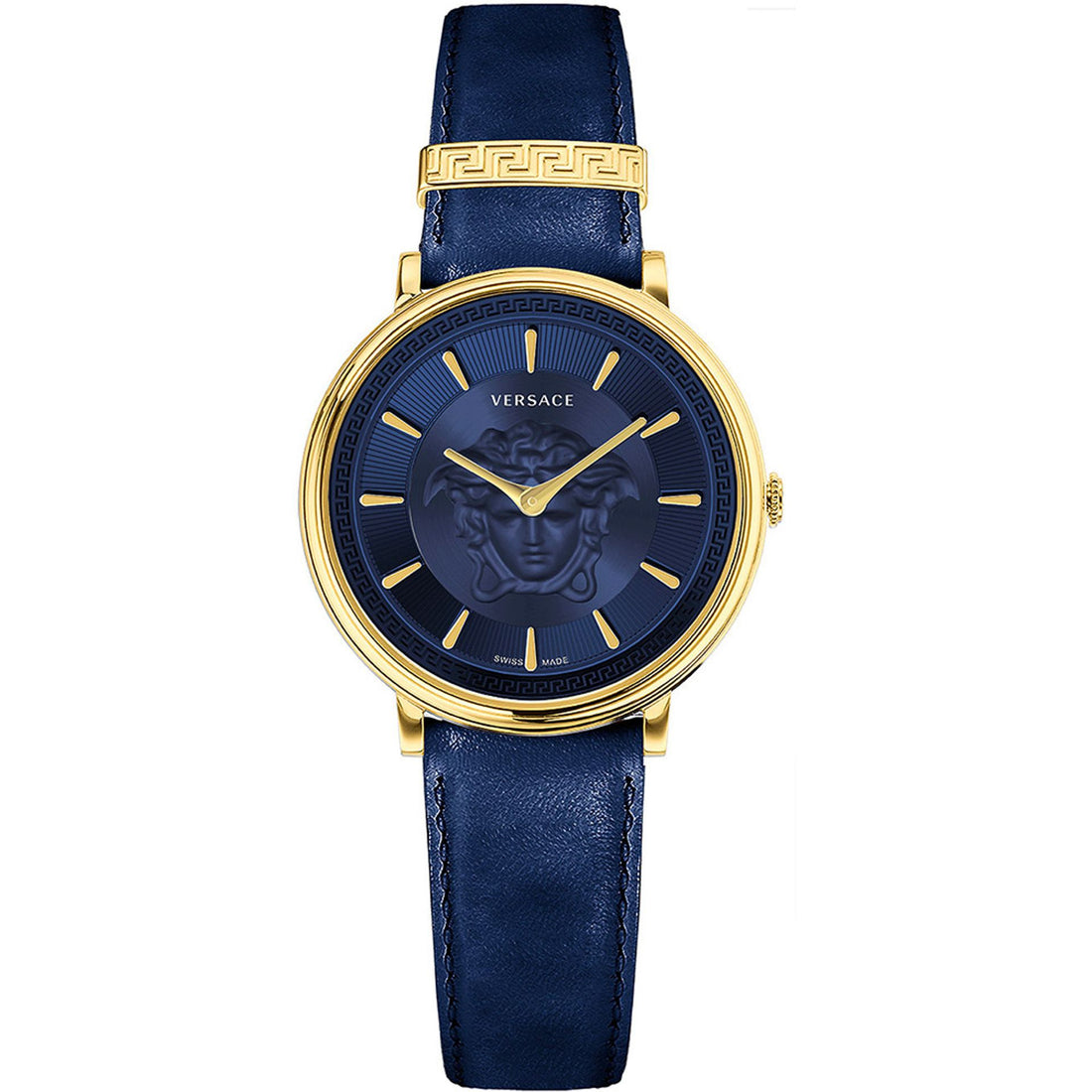Unisex Versace Blue Gold Quartz Watch - 38mm