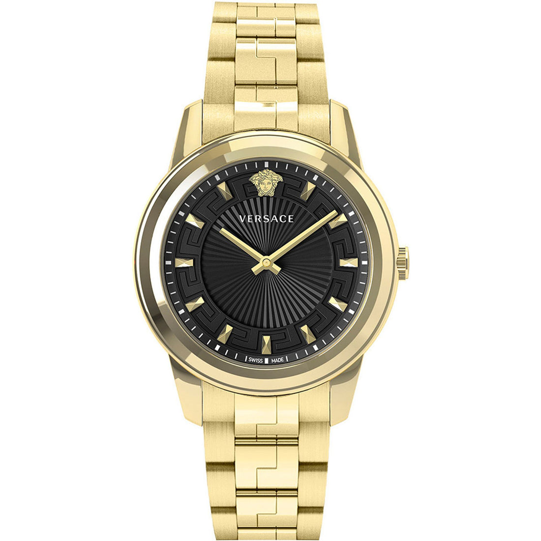 Versace Black and Gold Quartz Watch