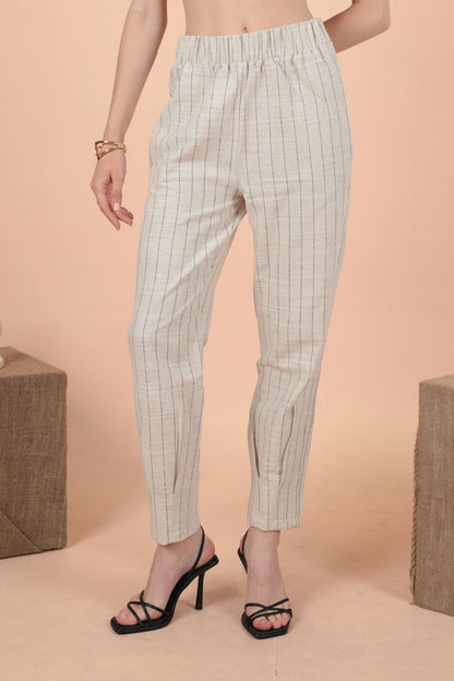 Stripes Pants - Linen/Cotton